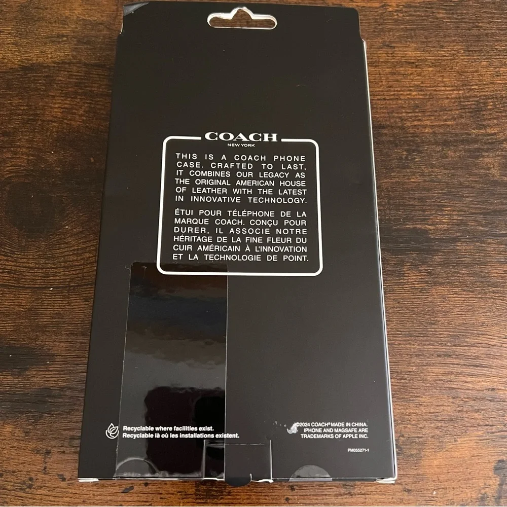 COACH Iphone 15 Pro Max Phone Case NIB